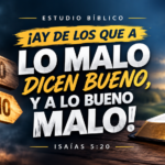 ¡Ay de los que llaman malo bueno!
